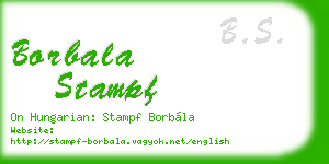 borbala stampf business card